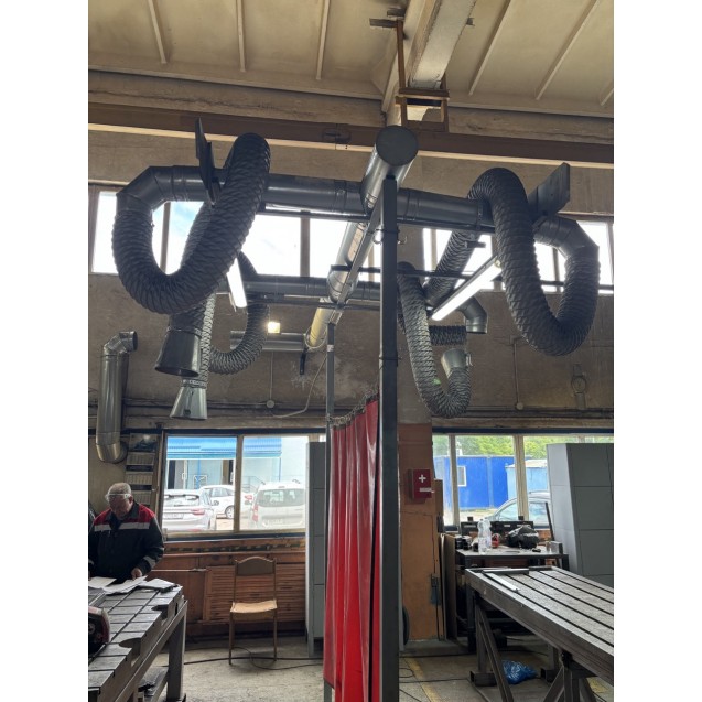 Монтаж вентилятора с виброопорами и гибкими вставками, установка кронштейна под оборудование, сверление отверстия, монтаж воздуховодов, аэродинамические испытания и паспортизация систем вентиляции ООО «ЛюксЛиф» ул. Владимирова, 8 г. Гомель.